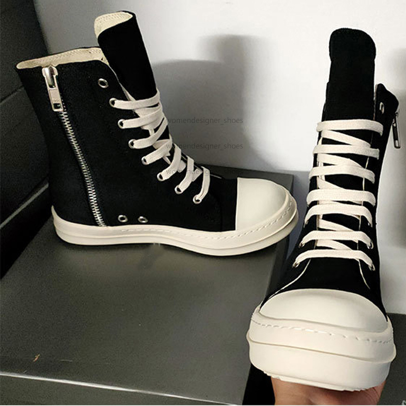 

Luxurys Designer Boot Women Men Canvas Shoe Black Platform Booties Lace Up Fashion Martin Shoes Sneakers Breathable Boots For Woman, Black 2 canvas