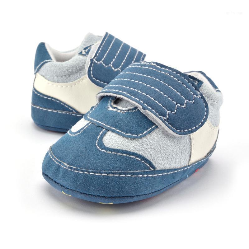 

First Walkers Cotton Ankle Baby Shoes Boots Canvas Soft High Crib Sneaker, Blue