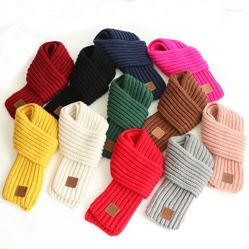 

Scarves Autumn And Winter Children's Scarf Warm Boys Girls Thick Small Baby Knitted Neck Korean Version Of ScarfScarves