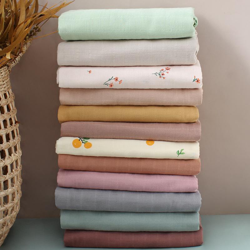 

Blankets & Swaddling Printed 2Layers Baby Swaddle Blanket Summer Born Cotton Muslin Wrap Infant Girls Boys Bedding Throw 120*120cm, Fruit blanket