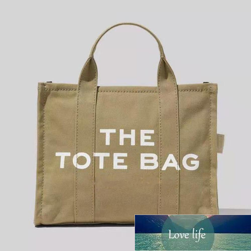 

Women Shoulder Bags Canvas Large Tote Bag Cloth Shopper for Letter Printing Crossbody Handbag, Black