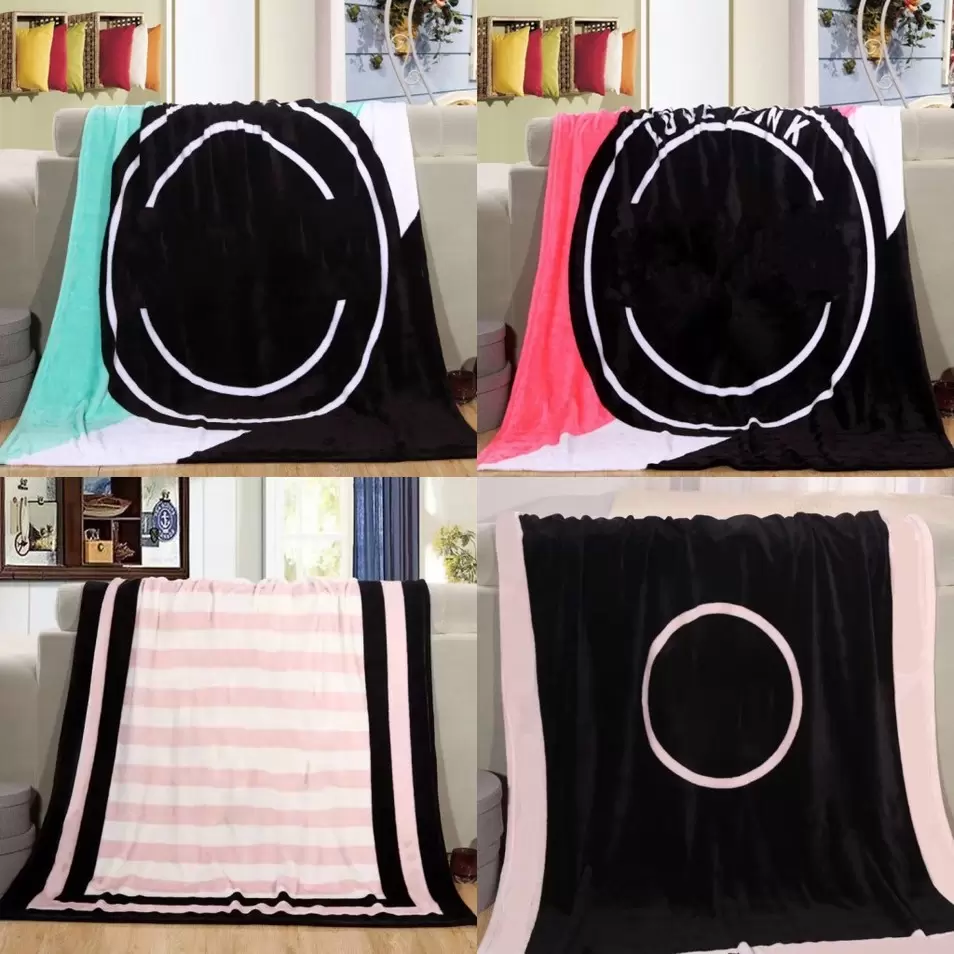

Black Pink Colors Blanket Soft Coral Velvet BeachTowel Blankets Air Conditioning Rugs Comfortable Carpet FY7653