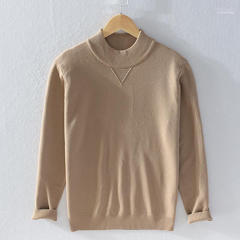 

Arrival Long-sleeved Brand Sweater Men Casual Fashion Sweaters For Stand Collar Comfortable Mens Sweatshirt Men's Time22, Black