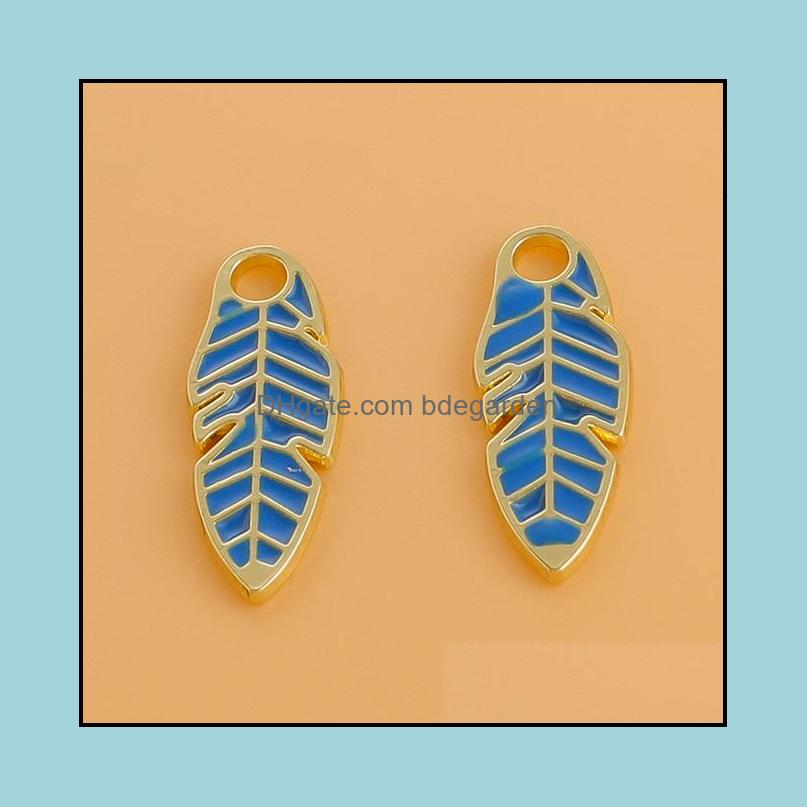 

Charms 10Pcs Zinc Alloy Enamel Color Tree Leaf Oil Drop Pendant For Jewelry Making Diy Necklaces Earrings Findings Cr Bdegarden Dhkk8