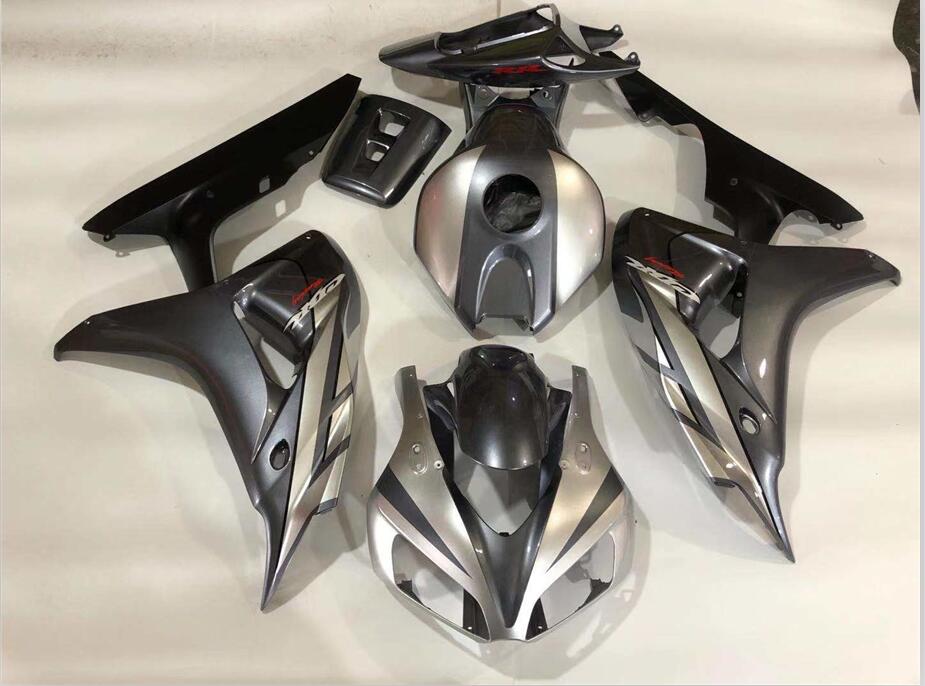

Free Custom Injection Fairings kit Fairing kits for HONDA CBR1000RR CBR 1000RR 2006 2007 06 07 Bodywork Cowling Motorcycle Parts Cowlings Silver Black