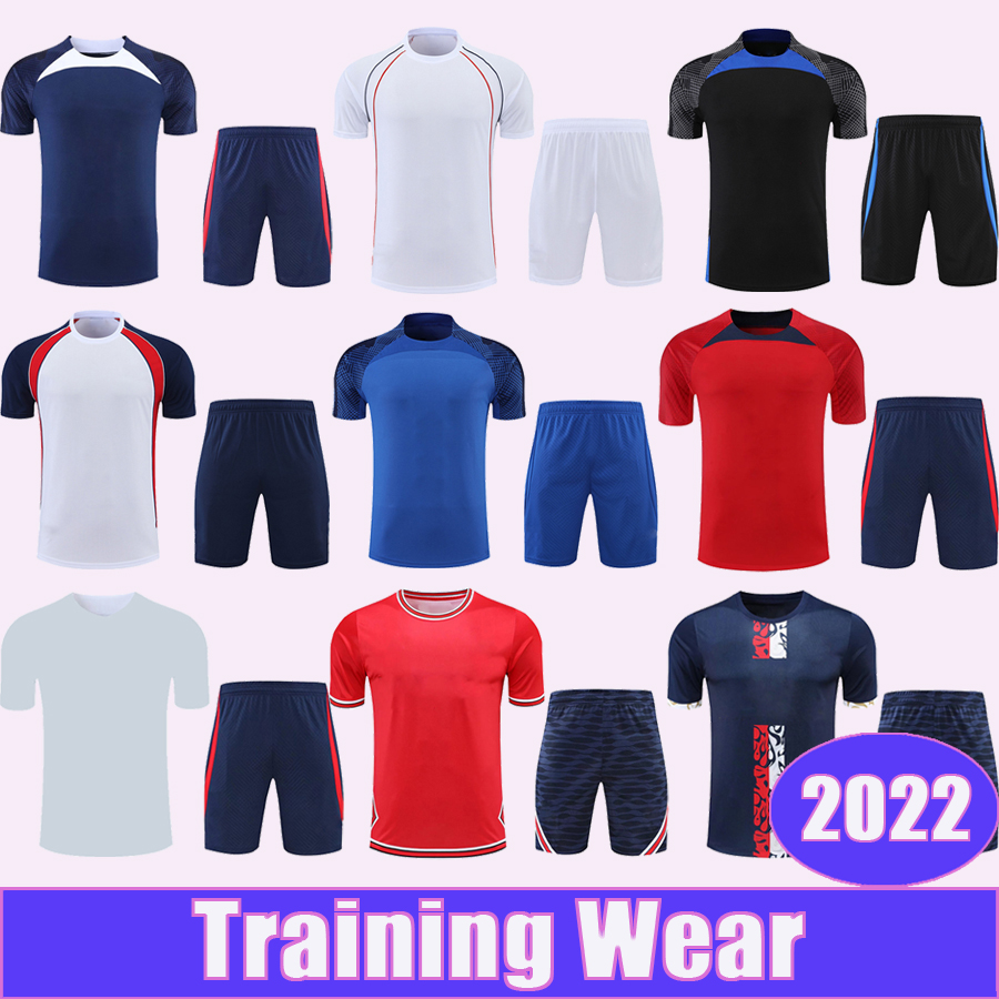 

2022 MBAPPE Training Wear Short Sleeve Kit Soccer Jerseys DI MARIA KIMPEMBE SERGIO RAMOS VERRATTI DRAXLER ICARDI Football Shirt, 418g633 2022 top red