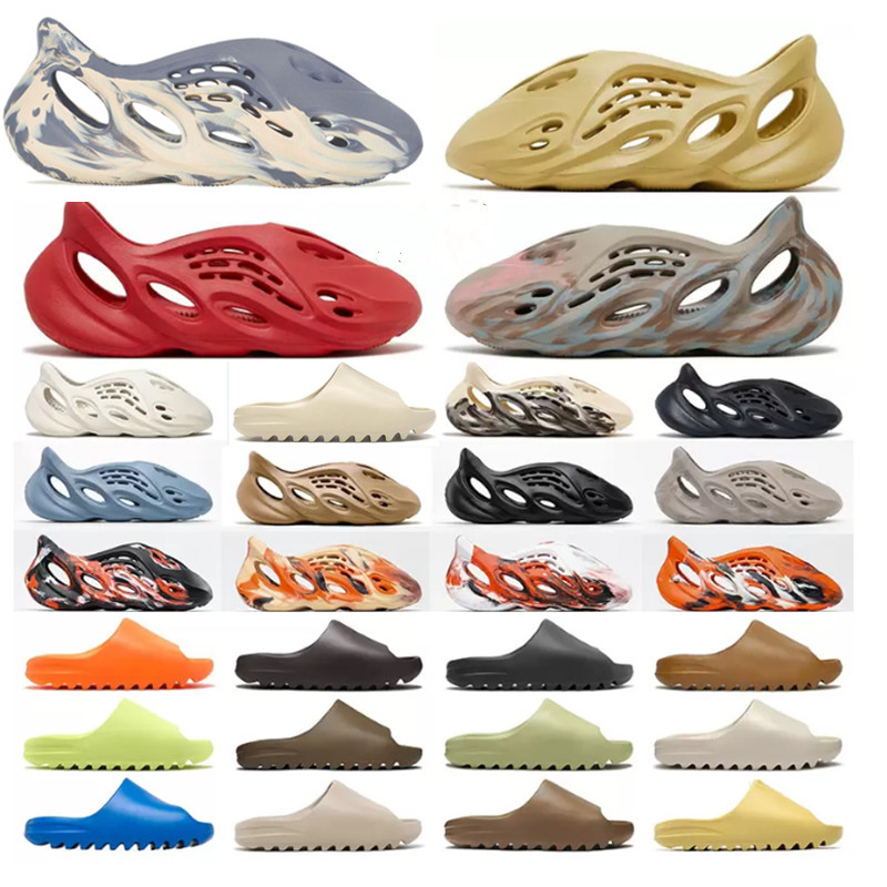 

Mens Women Slippers Sulfur Bone Foam Pure Onyx Resin Desert Sand Stone Sage Soot Slide Slides Sandals Clog Runner earth brown slipper black white orange core ararat
