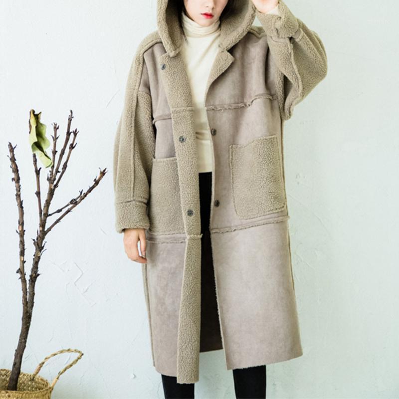 

Women' Trench Coats Cotton Padded Jacket Ladies Fashion Casual Autumn And Winter Camouflage Outwear Thick Parkas Warm Coat Women, Ivory