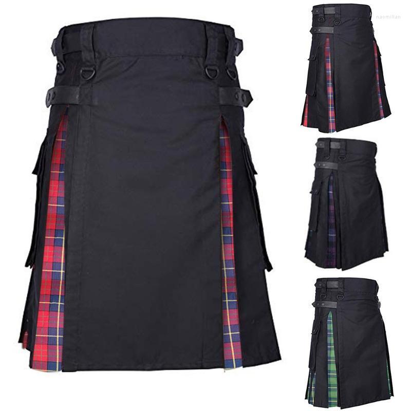 

Men's Pants Mens Vintage Scotland Gothic Fashion Kendo Pocket Skirts Scottish ClothingMen's Naom22, Purple