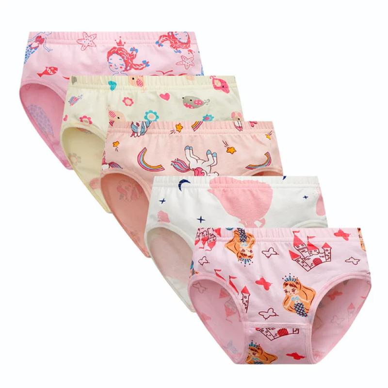 

Panties 5Pcs/Lot Cotton Baby Girls Briefs Teenage For Kids Shorts Underwear Children Underpants Clothes, Tnn3501