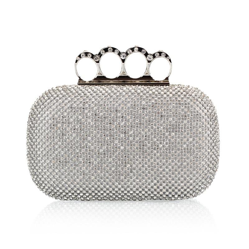 

Evening Bags Women Rhinestones Ladies Clutch Diamonds Purse Chain Shoulder Bag Female Fashion Handbags Banquet Party, Black