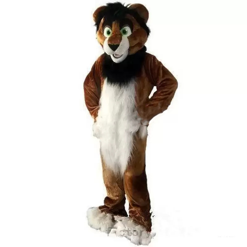 

Hallowee Brown Husky Fox Dog Mascot Costume Top Quality Cartoon Anime theme character Carnival Adult Unisex Dress Christmas Birthday Party Outdoor Outfit, As pic