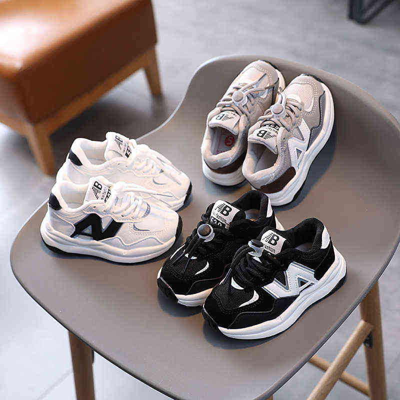 Enfants Baskets 2022 Printemps Bébé Chaussures Garçons Casual Sports Chunky Sneaker Filles Marque De Mode Bébé Chaussures Semelle Souple Respiran
