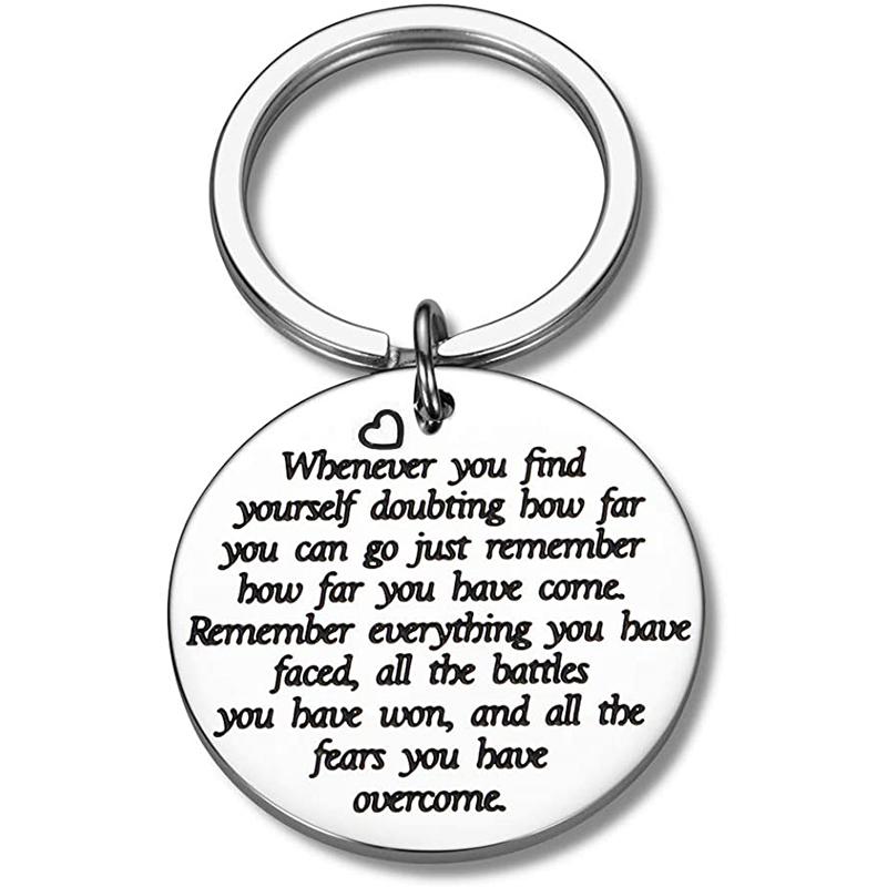 

Keychains Encouragement Sobriety Sympathy Keychain For Women Men Cancer Survivor Awareness Gift Friend Inspirational Stay Strong DiyKeychain