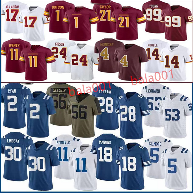 

Football Jerseys Matt Ryan Chase Young Carson Wentz Indianapolis''Colts''mens, As