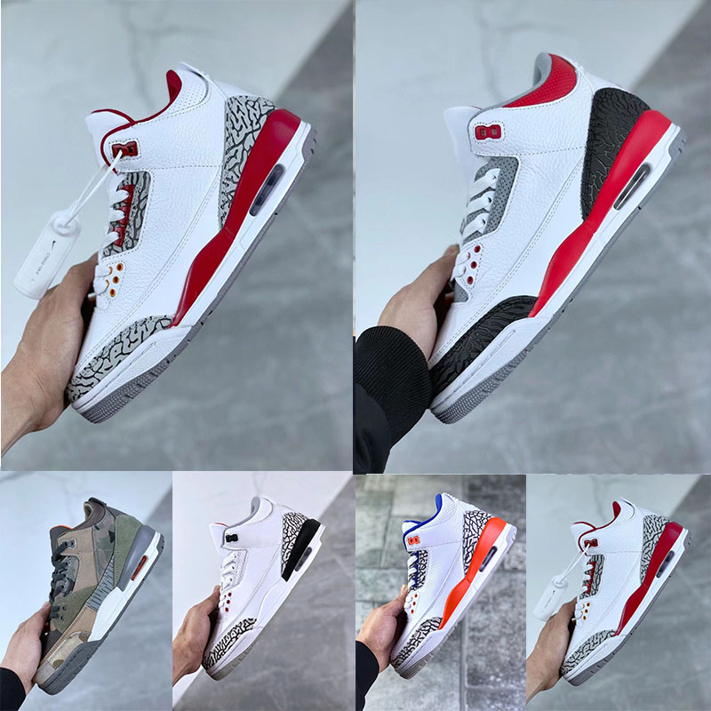 

2022 basketball shoes 3 mens trainers 3s Cardinal Red Dark Mocha Dark Iris Black Cement sports sneakers fashion outdoor
