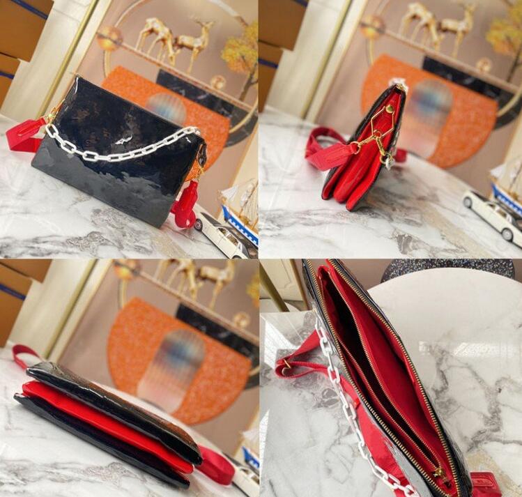

Women Shoulder Bags handbag COUSSIN chain crossbody tote Genuine Leather designer Embossing messenger bag with the strap purse Louiseity LVs wallet M57790 M57793, Extra freight