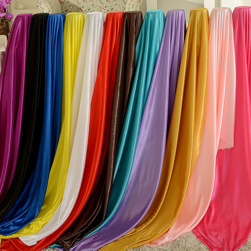 

Tanmeluo 5M Pearl Ice Silk Cloth Wedding Backdrop DIY Stage Background Curtain Scene Layout Baby Shower Party Decorative Fabric, As described