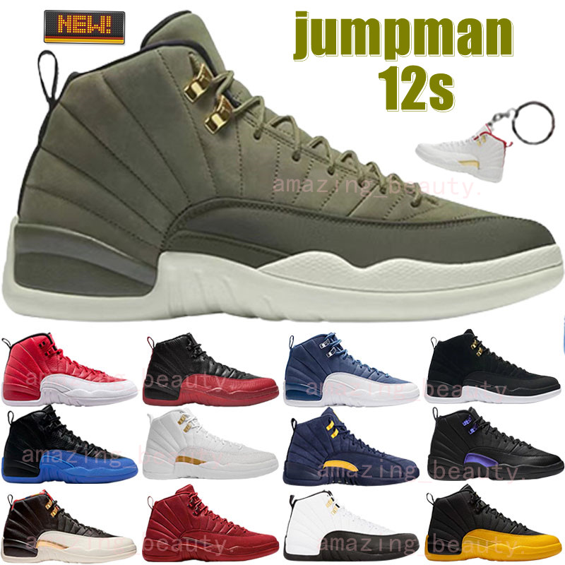 

New 2022 Top Quality 12 12s basketball shoes Game Royal fragment men women running sneakers Flu Game Dark Concord lndigo Reverse Taxi Twist mens trainers, Box