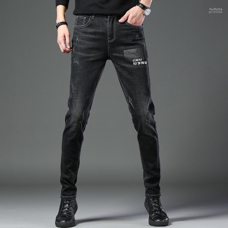 

Men's Jeans Men Fashion 2022 Plus Size Skinny Straight Denim Trousers For Mens High Waist Slim Fit Jean Pantalones Casual Clothes, 1830