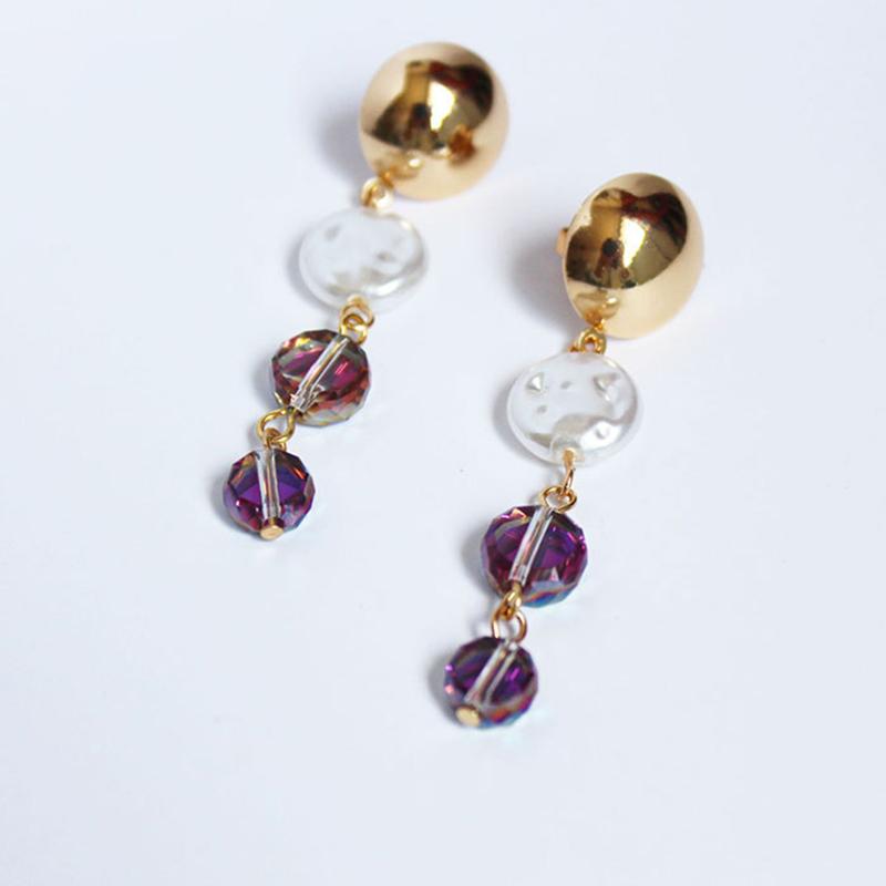 

Dangle & Chandelier TARCLIY Summer Imitation Pearl Transparent Resin Long Drop Earring Simple Colorful Acrylic Women Party Jewelry Accessori
