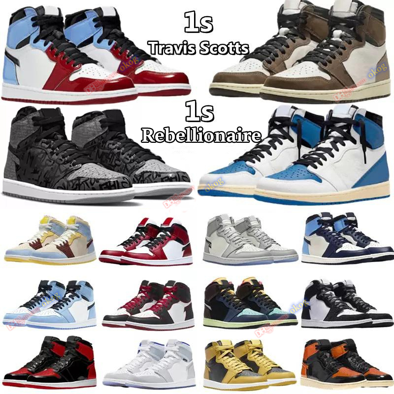 

Mens Jumpman 1 retro high OG basketball shoes 1s chicago Heritage University Blue royal patent bred Atmosphere dark mocha Brotherhood shadow 1 UNC women Sneakers, I need look other product