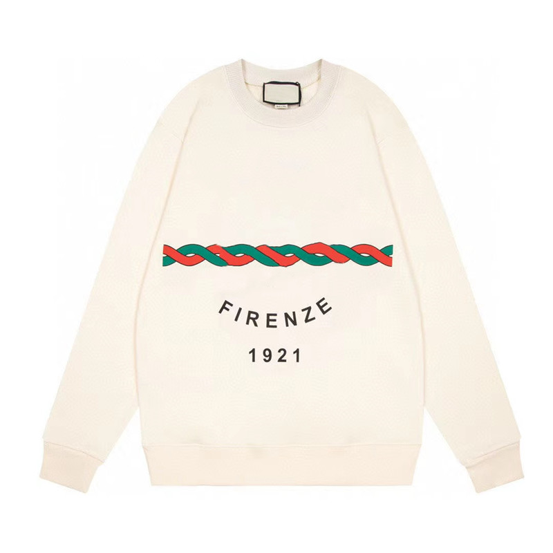 

Women' Hoodies & Sweatshirts Designer women clothing high-quality letter printed round collar casual coat autumn and winter lovers wholesale, Khaki
