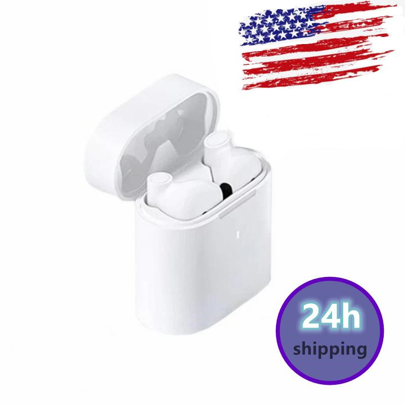 

Wireless Bluetooth Earphones 5.0 sports Headset binaural mini stereo TWS bluetooth headphone In-Ear Detection, White