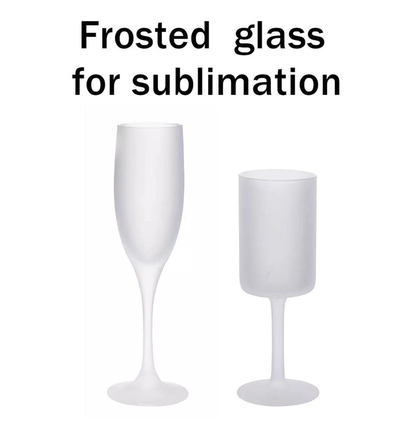 

6oz 9oz Sublimation Red Wine Glass Goblet Frosted Blank Glasses Wine Beer Cup Champagne Flutes Tumbler