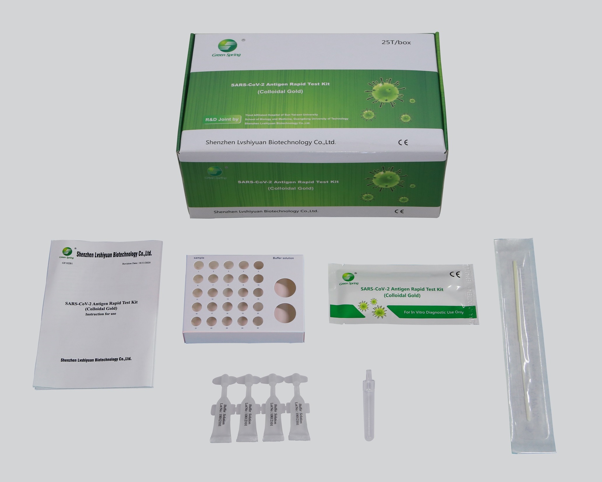 

25 Tests COVID 19 SARS CoV 2 Antigen Rapid Test Kit - FDA EUA Authorized at-Home Self-Test, Results in 20 Minutes with Non-invasive Nasal Swab & No Discomfort Easy to Use