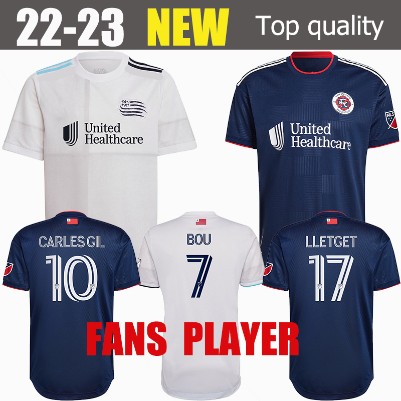 

2022 New Revolution soccer jerseys Fans Player Version 22 23 home #7 Bou #9 Buksa #10 CARLES GIL #11 Boateng LLETGET POLSTER RENNICKS KIZZA Liberty kit football shirts