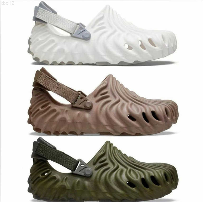 

nice 2022 Polle Clogs Women Sandals Croc Shoes Summer Slides For Brand Design Sandalias Mujer Zapatos planos Army Green Slippers 207393 Size, Blue