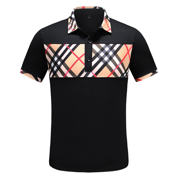 

T-shirt luxury brand men's designer polo T-shirt summer fashion breathable short sleeve lapel leisure
