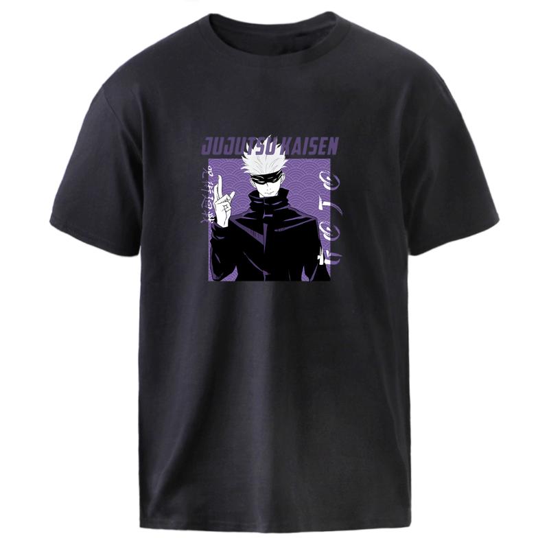 

Men's T-Shirts Gojo Satoru Jujutsu Kaisen T Shirt Man Summer Anime Short Sleeve Top Clothes 2022 Male Loose Kpop Tees Graphic Tee, White;black