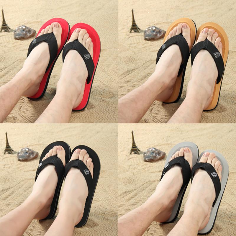 

Slippers Men Summer Flip Flops Beach Sandals Anti-slip Casual Flat Shoes High Quality Social Male Men's HomeSlippers, Etw-6df5