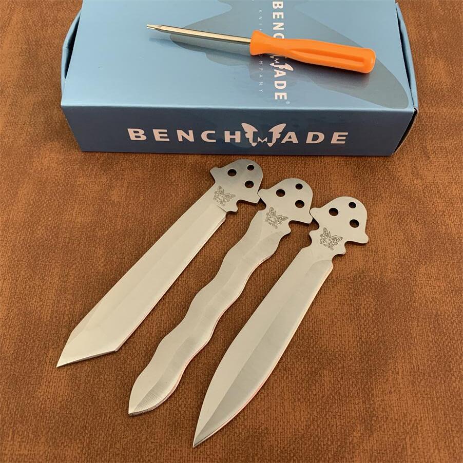 

Rare The one BM42S BM46 BM47 BM49 balisong tactical knife 440C Steel serrated Theone BM42 67T survival knives with nylon 535 sheath