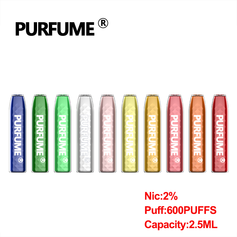 

PURFUME 600PUFFS Pre-Filled Electronic Cigarettes Vape Pod Disposable Device Vape Pen starter Kit E-cigarettes
