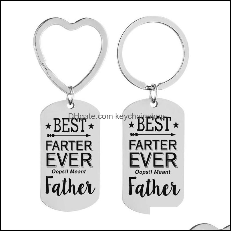 

Keychains Fashion Accessories To Father Gift Stainless Steel Keychain Lettering Ever Inspiration Key Chain Dad Diy C Dhyqk
