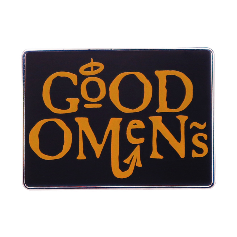 

Good omen pin Comedy TV program BROOCH BADGE, As picture