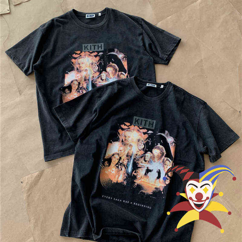 

Kith Shirt Men Women Quality Vintage Digital Print T-shit Tee
