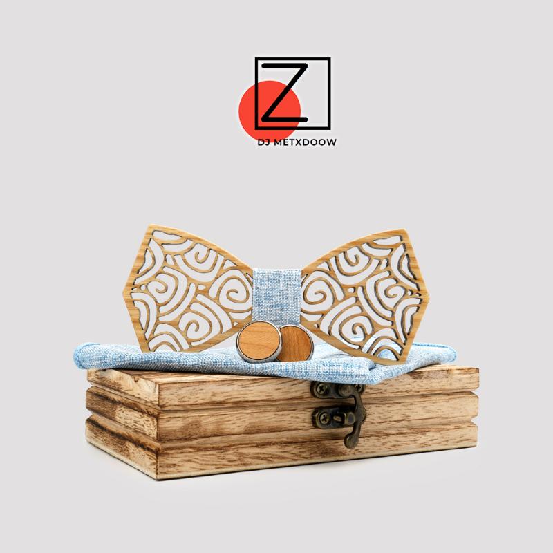 

Bow Ties Floral Wood For Men Bowtie Cut Out Design Butterflies Wedding Suit Wooden Shirt Krawatte BowknotsBow