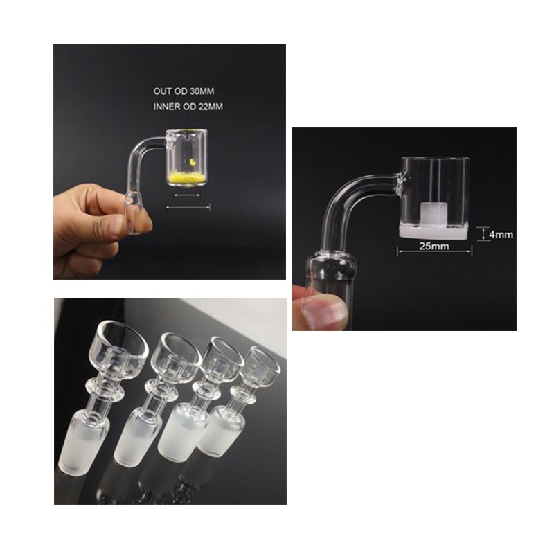 

4mm thick 14mm Male 18MM Female Domeless Flat top Smoke Nail for water pipe bongs thermal quartz banger