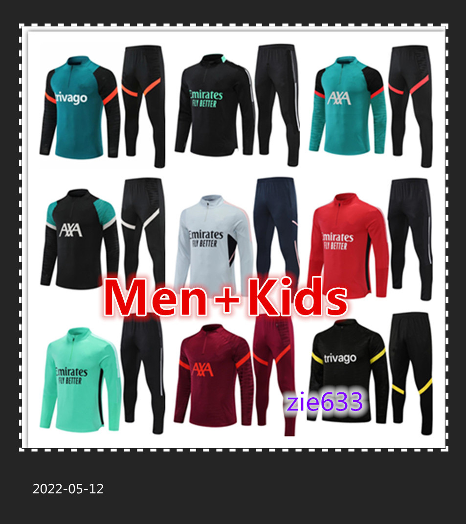 kids Men adult 21 22 mens football training tracksuit soccer tracksuits suit jerseys sets 2023 survetement foot chandal futbol tuta jacket