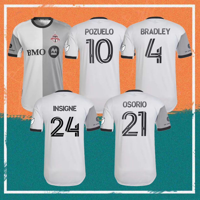 

2022/2023 Toronto FC Player Version Soccer Jerseys 2022 #3 SALCEDO #4 BRADLEY #10 POZUELO #11 NELSON Shirt #14 OKELLO #20 AKINOLA #21 OSORIO Football Uniform, Away player version