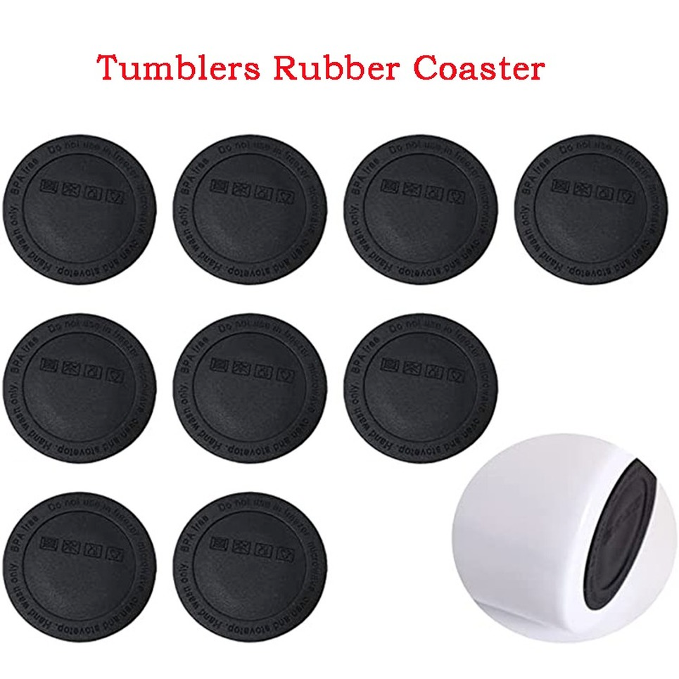 

Non Slip Mug Coaster 20oz 30oz Straight Stainless Steel Sublimation Tumbler Rubber Bottom Pads with Sticker sxmy28