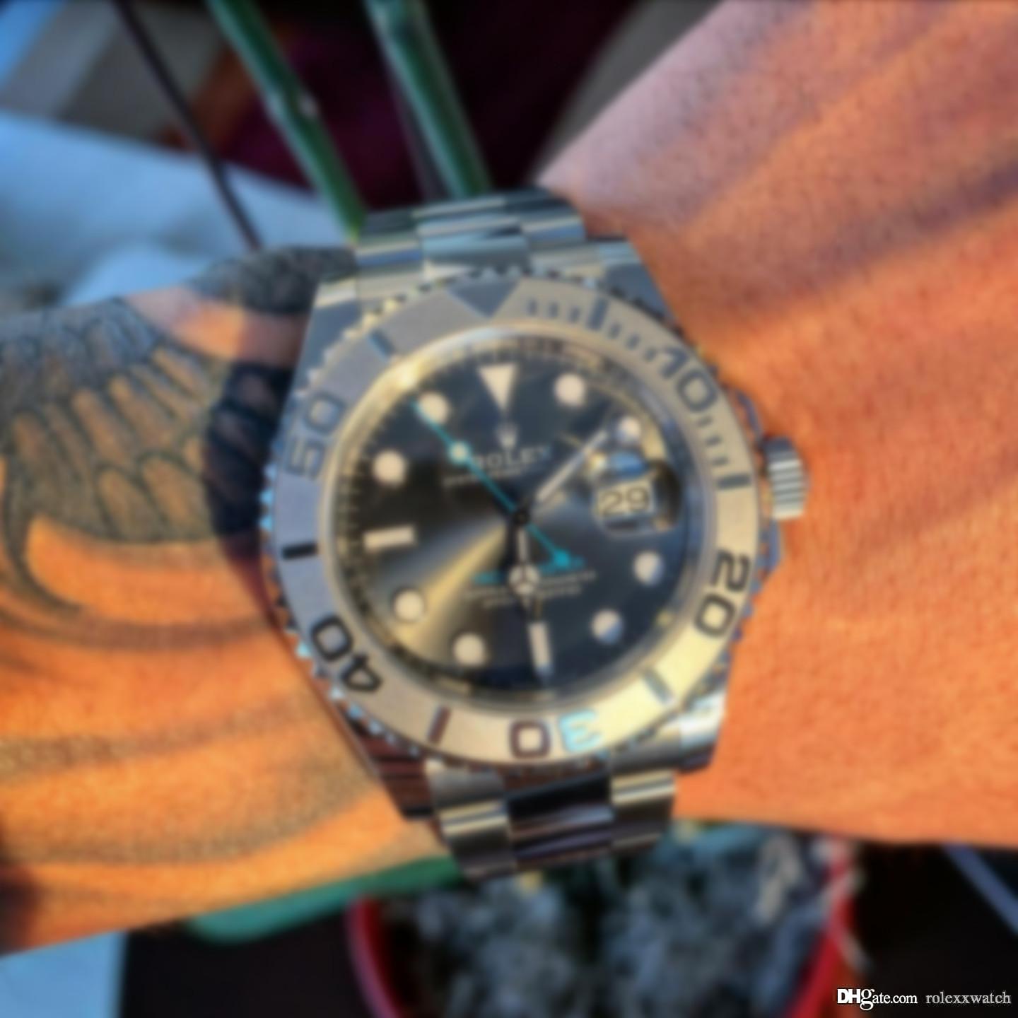 

Rolexwatch 05# Easter AAA Top Quality Famous Brand Rolex 40mm Men Watches Band Automatic Menchanical Movement Steel Sapphire Glass With Original Box