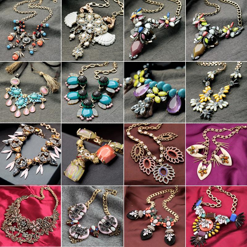 

Chokers ME 26 Styles Women Bib Statement Necklace 2022 Promotion Alloy Resin Acrylic Geometric Vintage Choker BijouxChokers