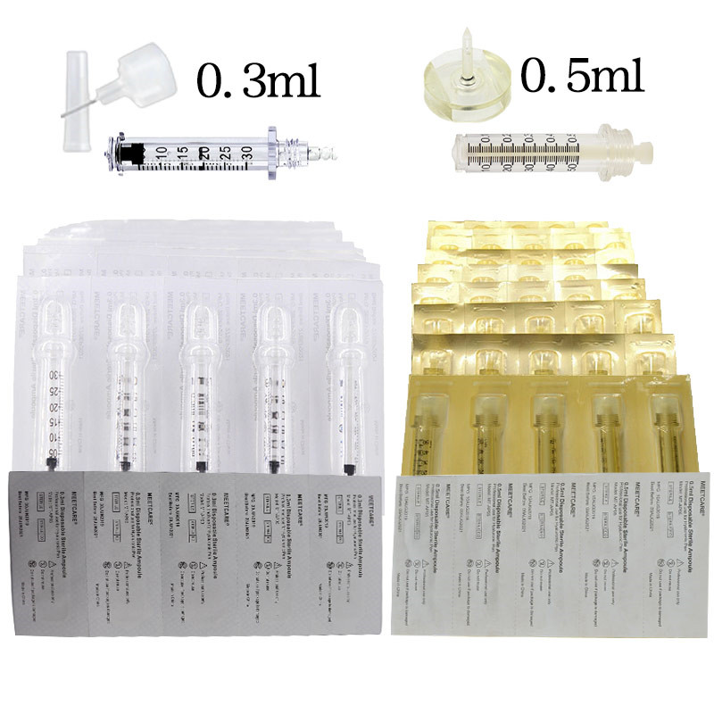 

0.3 ml/0.5ml Hyaluron Pen Ampoule Head Needle for Mesotherapy Gun Pen Lip Lifting Wrinkle Removal