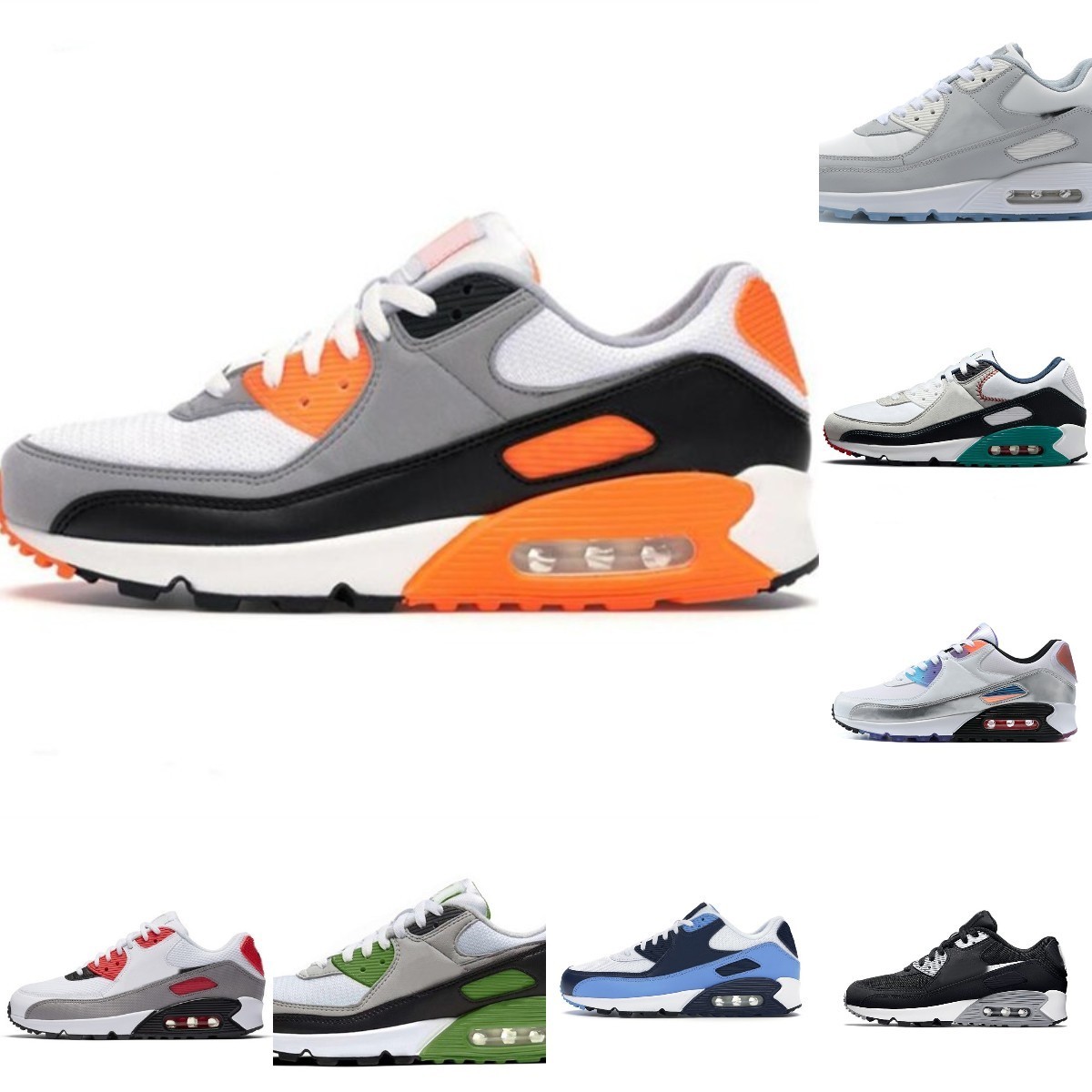 

2022 Designer Classic Men Running Sports Shoes Women 90 Triple White Black Red Wolf Grey Polka Dot Infrared Total Orange Laser Airs Blue Hyper Royal Trainer Sneakers, Please contact us