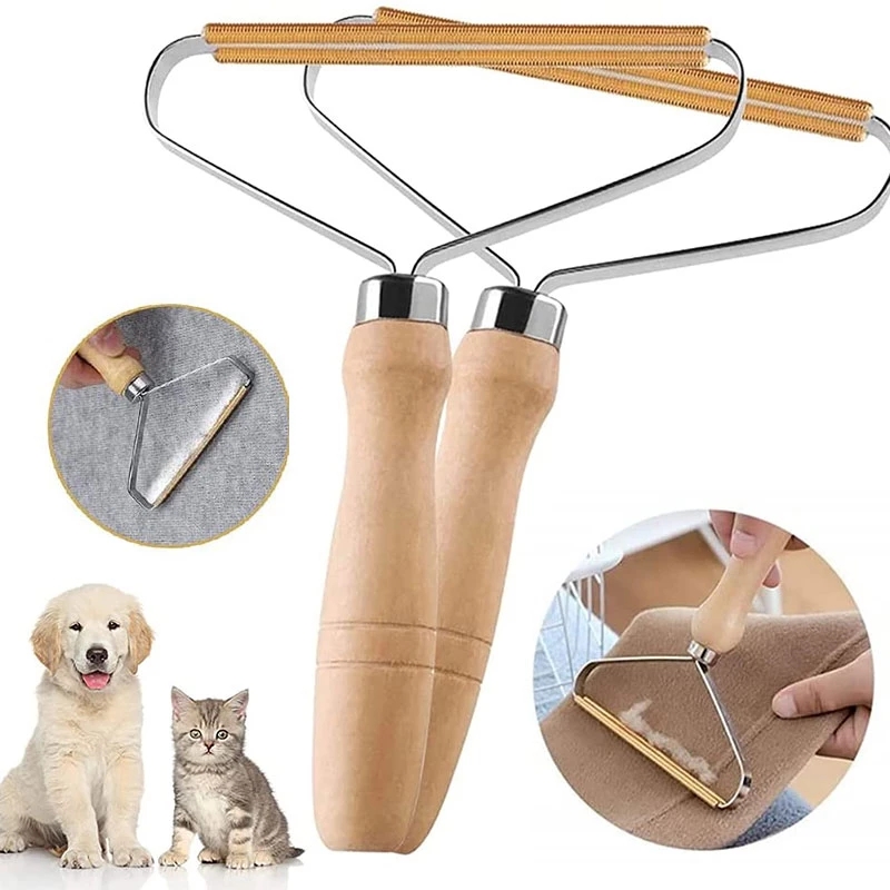 DHL Hair Removal Fabric Shaver Manual Lint Roller Clothes Brush Tools Portable Wooden Lint Remover sxmy1-image-763285992